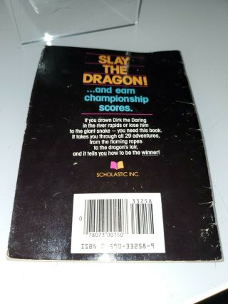 How to Win At Dragon ' s Lair by Laren Ferguson Strategy Guide 1984 Arcade RARE 2