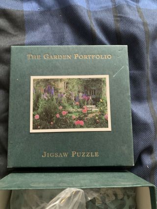 " The Garden Portfolio " 500 Piece Jigsaw Puzzle Rare Vintage