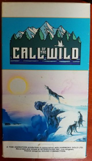 Call Of The Wild Vhs 1983 Animated Rare Oop Toei Japanese Animation Look