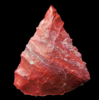 277 Rare.  8125 " Columbia River Triangular Red Banded Chert Bird Point Arrowhead