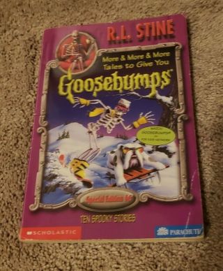 Rare Htf Goosebumps Special Edition 6 R.  L.  Stine More & More Tales To Give You