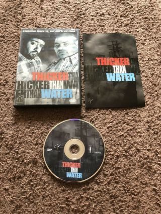 Thicker Than Water (dvd,  2000) Mack 10 Fat Joe Ice Cube Rare Oop
