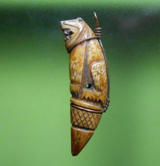 Top Thai Amulet Lp Parn Carve In Tiger Shape Hot Pendant Very Rare