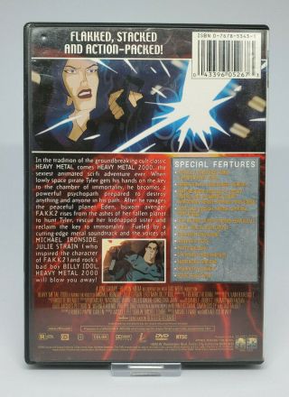 HEAVY METAL 2000 DVD - Special Edition - Silver Cover - Rare - Fast 2