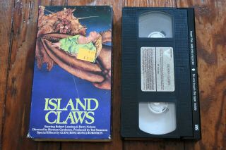 Island Claws Vhs Tape Vestron Rare Horror Creatures