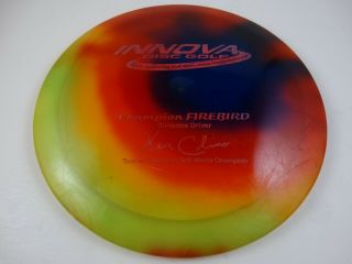 Innova Disc Golf Champion Tie - Dye 12x Firebird Pfn Rare Oop