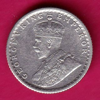 British India - 1934 - Kg V - 1/4 Rupee - Rare Silver Coin K8