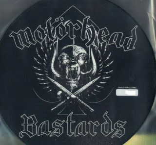 Motörhead ‎– Bastards Limited Edition,  Numbered,  Picture Disc Lemmy Rare Heavy