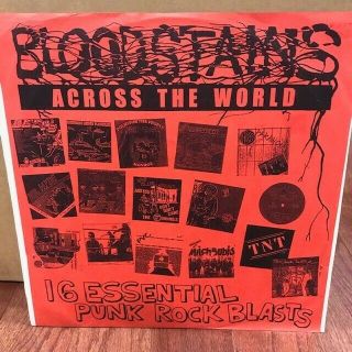 V/a Bloodstains Across The World Lp Kbd Punk 7 " Rare Hardcore 12 "