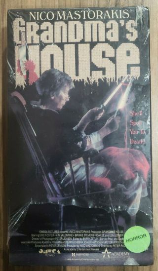 Grandmas House Vhs 1988 Rare Out Of Production Horror Slasher Flick Movie