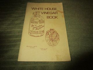 Rare White House Vinegar Bottle Identifying Pictorial Booklet - Paper Labels -