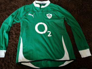 Ireland Rugby Union Football Shirt Mens Large Puma Jersey Vintage Rare