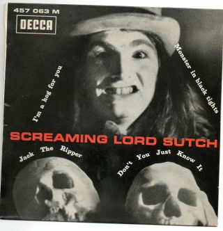 Rare French Screaming Lord Such Ep Nm Sleeve Only On Decca