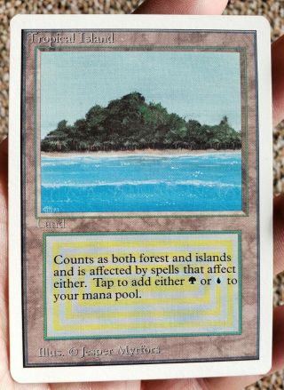 Vintage Magic | Nm/mint,  Mtg Unlimited Tropical Island,  Bgs/psa?