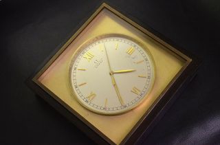 Rare Omega Jumping Seconds Table Clock Chronometer Dial Cal.  59.  8 - D Scs C1945