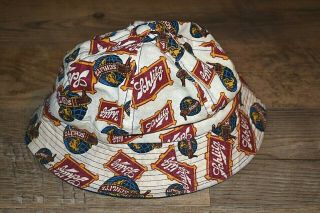 Rare Vintage 1970s Schlitz Beer Bucket Hat Fishing Hat Collectible Large Lg