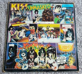 Kiss Unmasked Lp Colombia Press Promo White Label Philips 1980 Very Rare Destroy