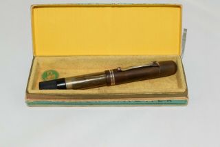 Very Rare Pelikan 2nd Model 100 Olivegreen Fountain Pen Gold Nib 1930 