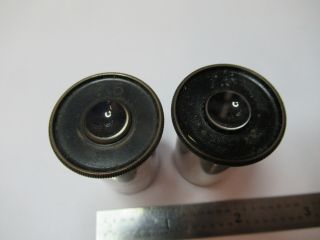 Bausch Lomb 7.  5 Antique Eyepiece Pair Lens Microscope Part As Pictured &3 - Ft - X56