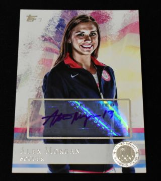 2012 Topps Us Olympic Team And Hopefuls Alex Morgan Autograph 28/30 Rare Rookie