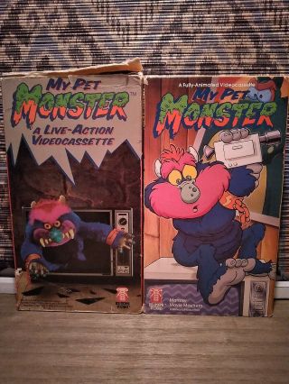 My Pet Monster A Live Action And Volume 5 Monster Movie Hi - Tops Video Rare 2 Vhs