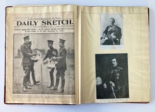 Antique 1914 Scrapbook Of The Irish Curragh Crisis - Ulster History Interest