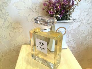 Rare Giant Glass Factice Chanel N°5 L 
