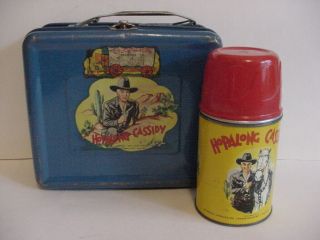 1950 Rare Hopalong Cassidy Lunchbox With Thermos