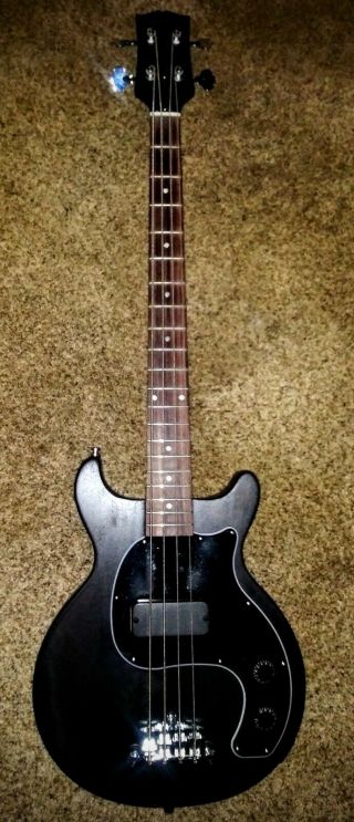 Gibson (usa) Les Paul Junior Jr Bass Guitar Black Short Scale Rare Htf