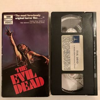 The Evil Dead Vhs Horror Bruce Campbell Sam Raimi Hbo Cannon Video Rare