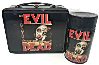 Neca Rare The Evil Dead Limited Edition Metal Lunchbox W/ Thermos Vg S&h