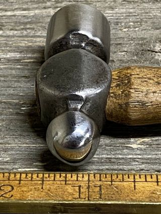 Rare Vintage Vlchek 4 Oz Baby Ball Peen Hammer Polished With Matco Handle