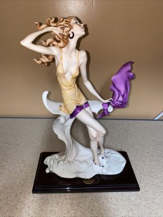 Rare Florence Giuseppe Armani Summer Seashore Lady Figurine Sculpture 0540l