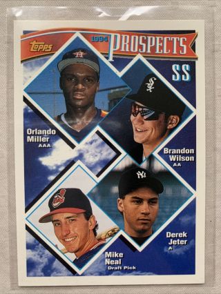 1994 94 Topps Gold Prospects Derek Jeter Rookie Rc 158,  Rare Parallel,  Yankees
