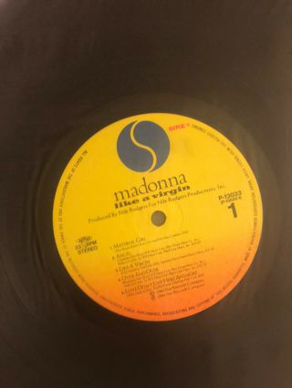 MADONNA Like A Virgin Japan LP 12” 1984 W/Obi And Lyrics In Shrink Rare 3