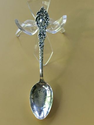 Vintage Silver Spoon,  Souvenir Of Fort Pitt,  Pittsburg Pennsylvania,  Great Cond.