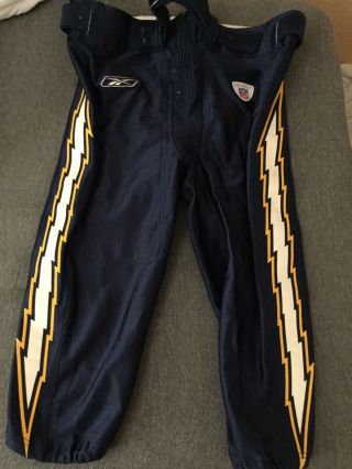 2004 San Diego Chargers Game Worn Issued Player Pants Nfl Reebok Rare Size 52