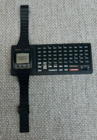 Seiko UC - 3000 VERY Rare Vintage Computer Watch (Memo - Diary) UW02,  UK02 4