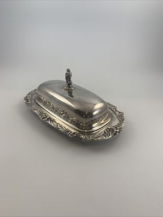 Reed & Barton Silverplate Butter Dish King Francis 1690