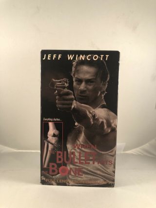When The Bullet Hits The Bone Rare Vhs Not On U.  S Dvd Jeff Wincott Vintage