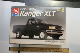 Amt 1995 Ford Ranger Xlt Pickup 1/25 Truck Model Kit 8945 Partial Build 1 Jsh