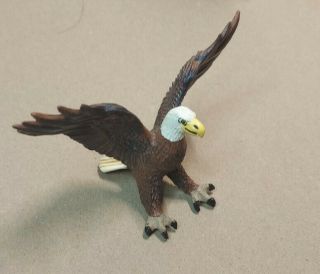 Rare 1997 Schleich Bald Eagle Spread Wings Bird Figure Germany