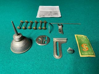 Antique Home Brand Tool " Outfit " Accessory Kit For Treadle Sewing Machine
