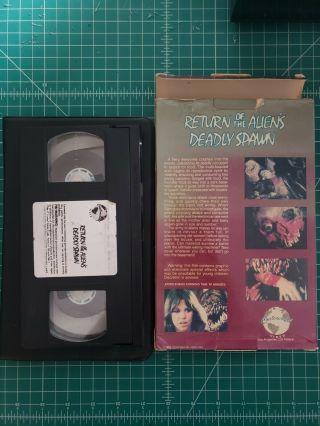 Return Of The Alien ' s Deadly Spawn VHS Big Box Rare Horror 3