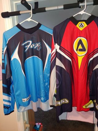 Vintage Fox Racing Motocross & Acerbis Jersey Size Xl Bundle