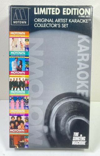 Motown Limited Edition Orginal Artist Karaoke Collector’s Set - 6 Discs - Rare