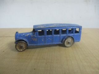 Vintage Antique Tootsie Toy Overland Express Bus,  Cast Metal