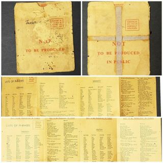 Rare World War Wwii Folded Rescue Escape Card & Envelope Usaaf Lists Of Phrases