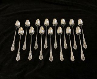 Rose Point By Wallace Iced Tea Spoons