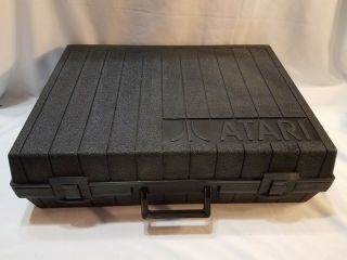 Atari 2600 Hard Clamshell Black Storage/travel Case Only For Console/system Rare